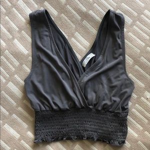 UO Smocked Crop Tank